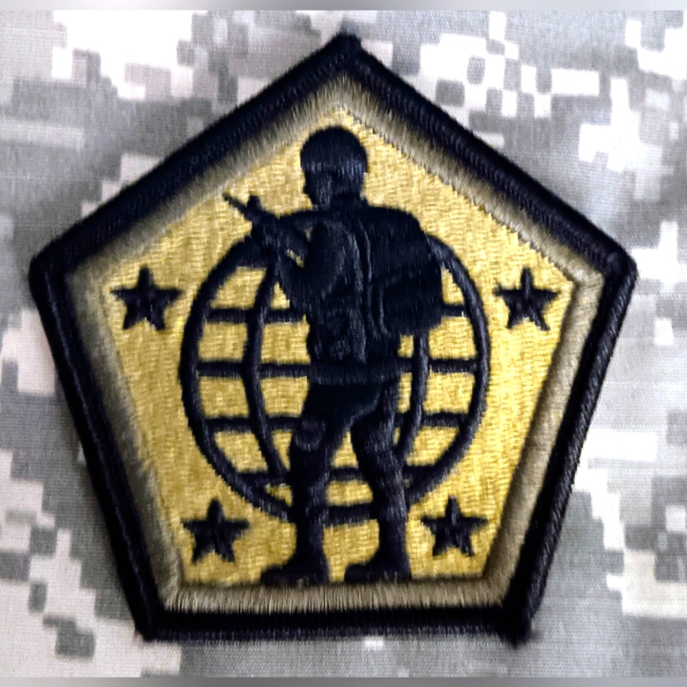 Army Human Resources Command OCP Patch, Embroidered with Hook